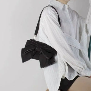 Bowknot Bag Women Crossbody Shoulder Bag Fanny Pack Fashionable Goth Bag