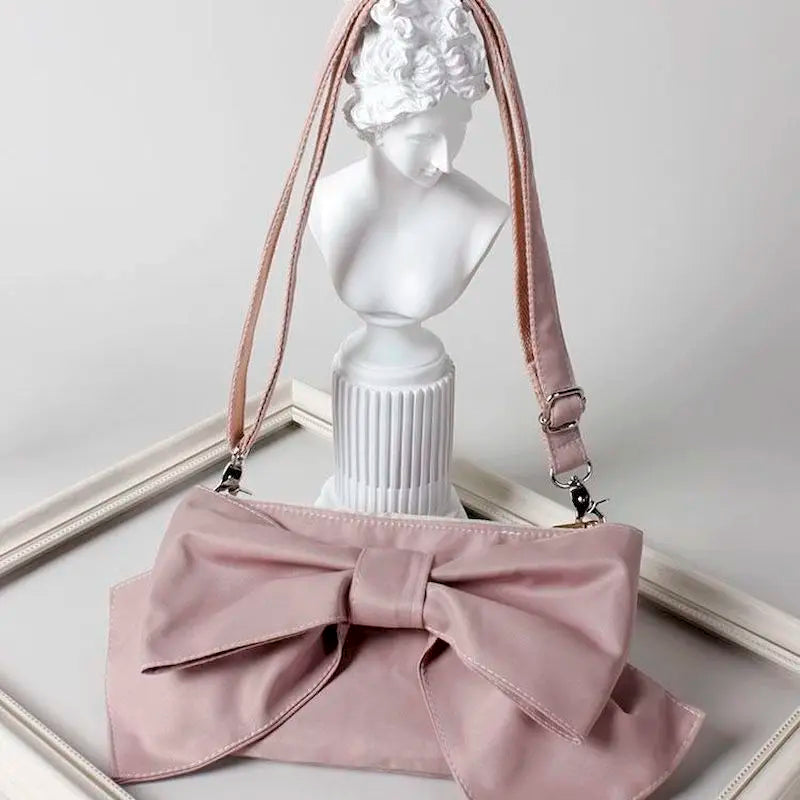 Bowknot Bag Women Crossbody Shoulder Bag Fanny Pack Fashionable Goth Bag