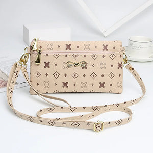 Bowknot Shoulder Bags for Women PU Crossbody Bags Small Female Bag