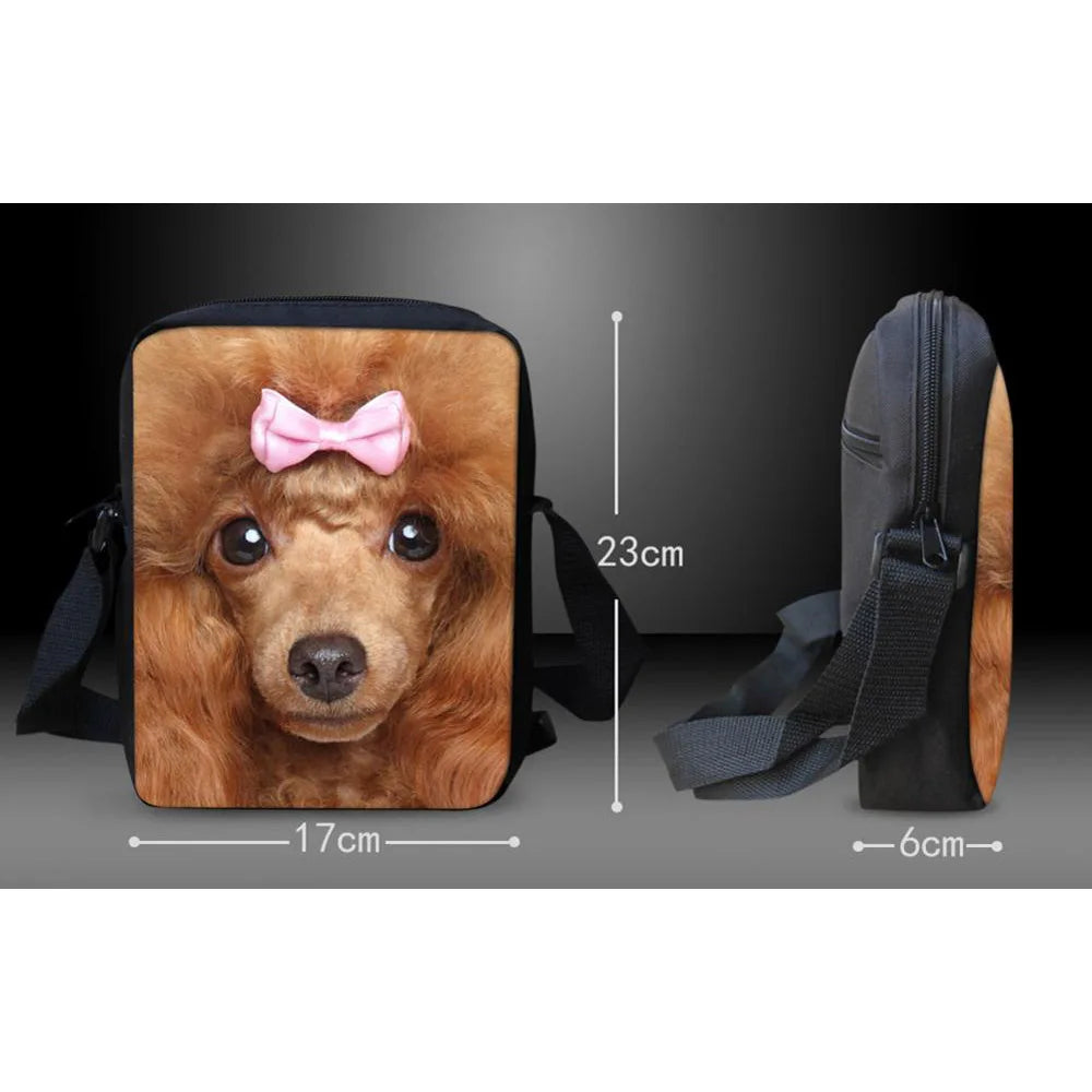 Boxer Dog Lover's Mini Crossbody Bag Boxer Dog Pattern Printing