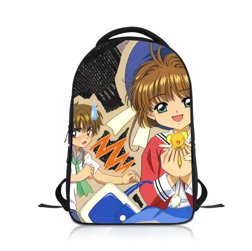 Anime Cardcaptor Sakura Kids Backpack School Bag