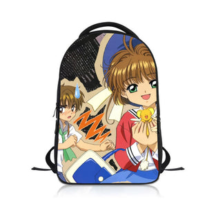 Anime Cardcaptor Sakura Kids Backpack School Bag