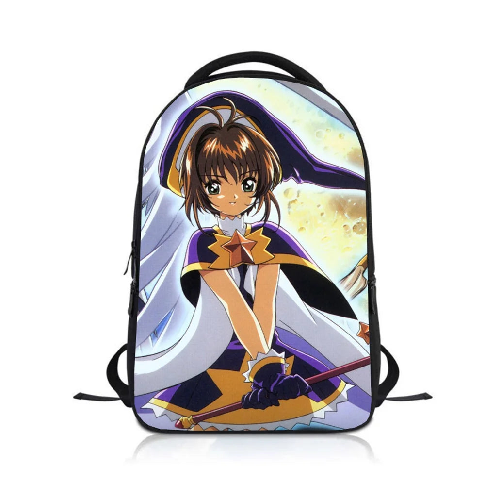 Anime Cardcaptor Sakura Kids Backpack School Bag