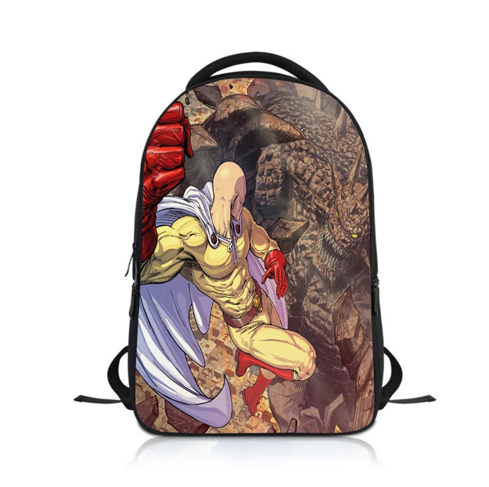 Anime ONE PUNCH-MAN Kids Backpack School Bag Children Rucksack