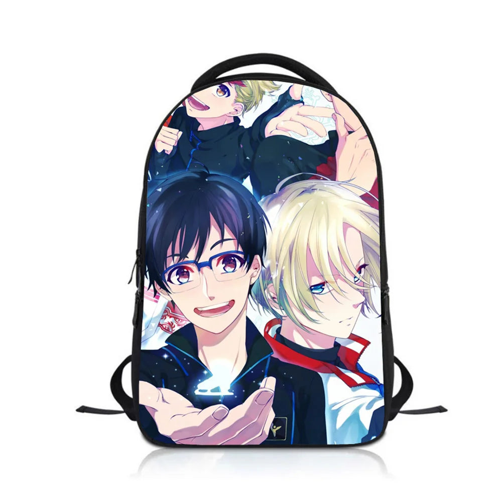 YURI!!! on ICE Kids Backpack Anime School Bag