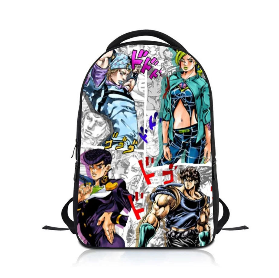 JoJo's Bizarre Adventure Kids Backpack School Bag