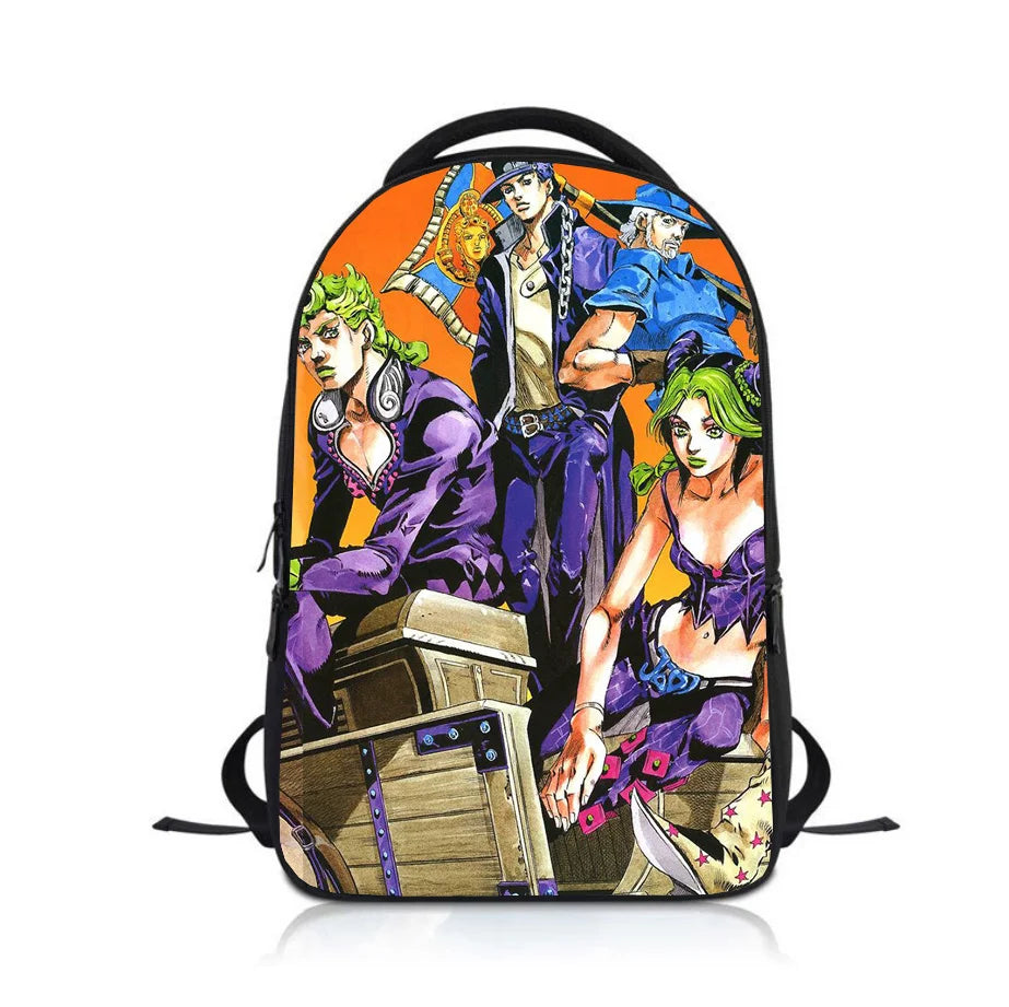 JoJo's Bizarre Adventure Kids Backpack School Bag