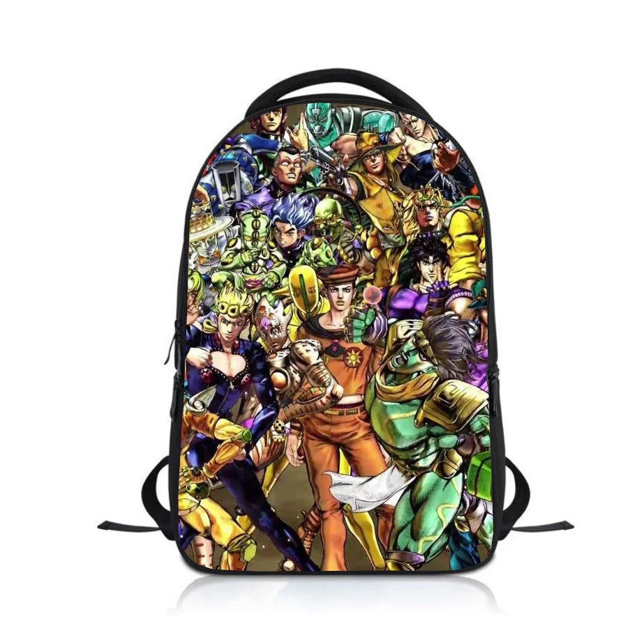 JoJo's Bizarre Adventure Kids Backpack School Bag