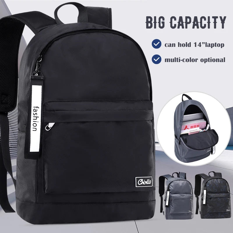 Boys Schoolbag Male Travel Mochila Teenager College Laptop Backpack