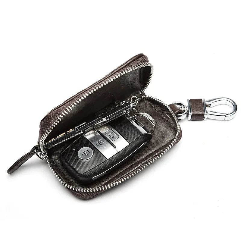 Braided Small Bag Car Key Holder Pouch