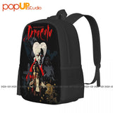 Vintage Style Dracula Art Fiction Backpack - Large Capacity Gym Tote Bag