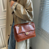 Women Shoulder Bags Big Capacity Ladies Handbags Vintage PU Leather