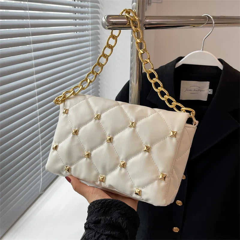 Women's Shoulder Bags Chain Quilted Clutch Purses Handbag