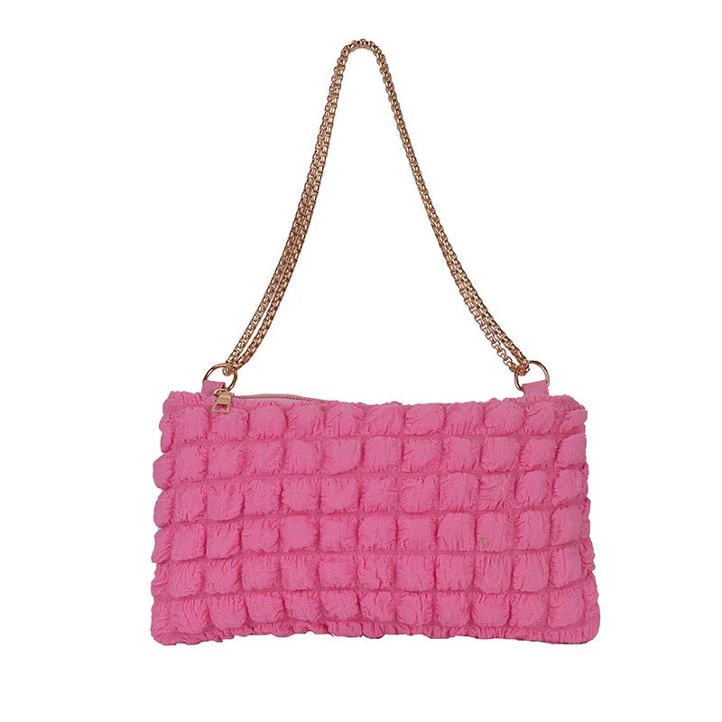 Cotton Women's Shoulder Bag Chain Crossbody Handbag