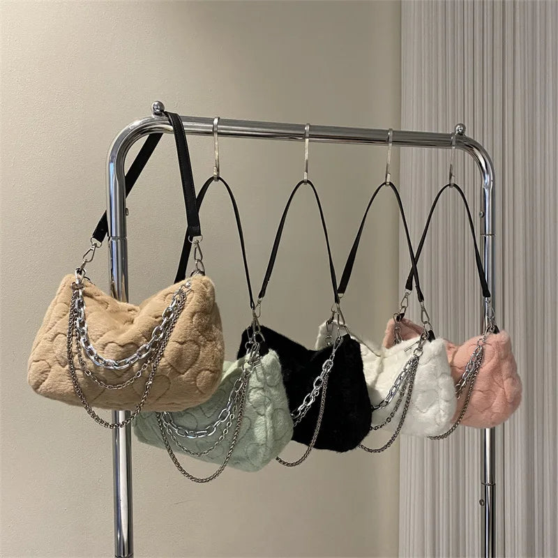 Women's Chain Crossbody Bag Flap Handbag