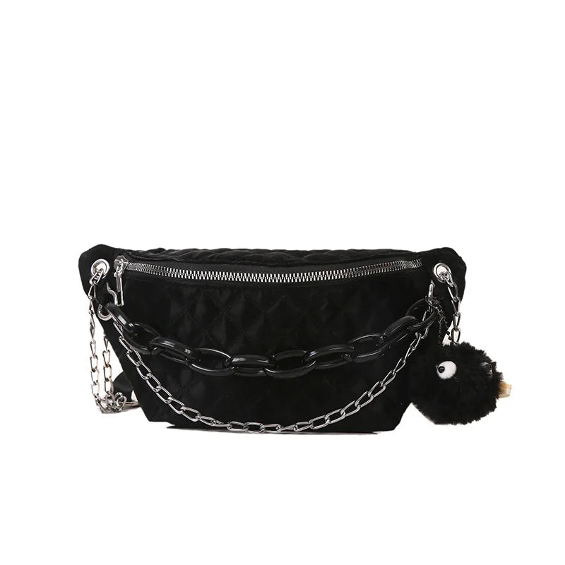 Nylon Women's Shoulder Bag Chain Crossbody Handbag