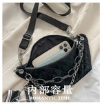 Nylon Women's Shoulder Bag Chain Crossbody Handbag