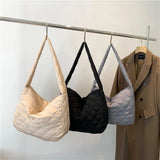 Nylon Women's Shoulder Bag Crossbody Handbag Large Flap