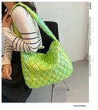 Nylon Women's Shoulder Bag Large Flap Handbag