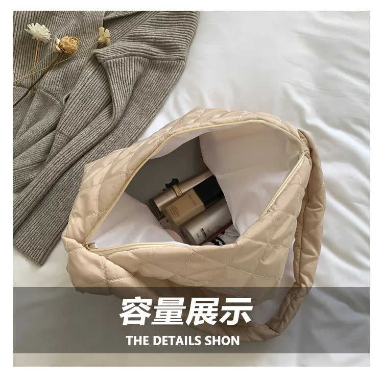 Nylon Women's Shoulder Bag Crossbody Handbag Large Flap