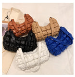 Plaid Quilted Padded Women's Shoulder Bag Crossbody Bag Cloud Handbag