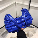 Plaid Quilted Padded Women's Shoulder Bag Crossbody Bag Cloud Handbag