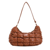 Plaid Quilted Padded Women's Shoulder Bag Crossbody Bag Cloud Handbag