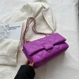 Quilted Chain Crossbody Bag Flap Handbag