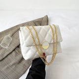 Plaid Quilted Women's Shoulder Bag Chain Crossbody Bag