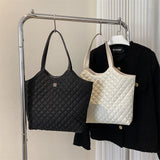 Quilted Padding Women's Shoulder Bag Crossbody Large Flap Handbag