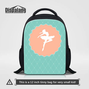 Schoolbag Ballet Print Kids Backpack For 0-5 Year