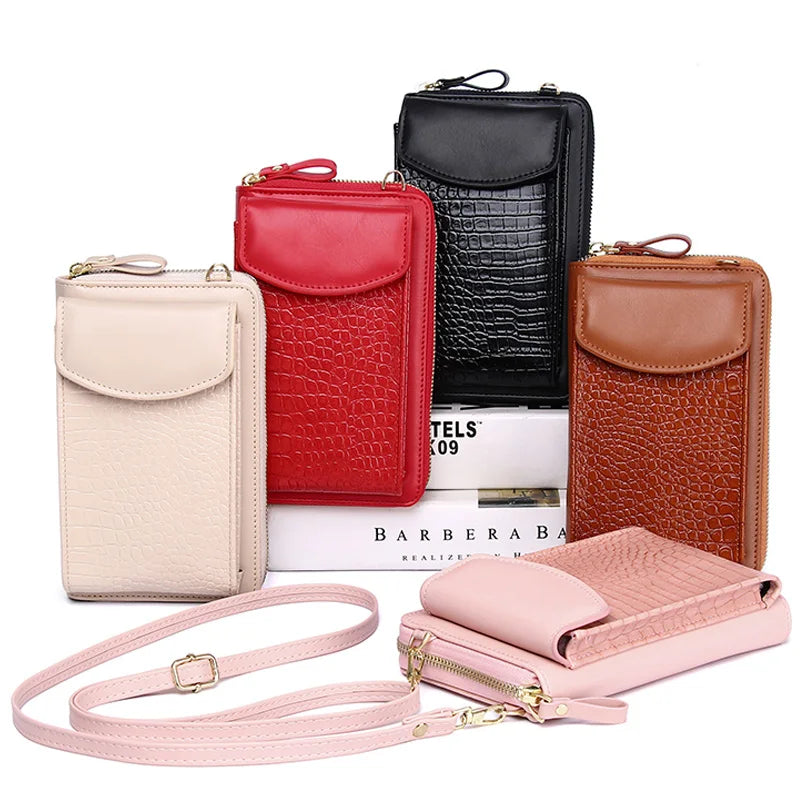 Women's Small Crossbody Bag PU Leather Shoulder Purse Clutch Handbag