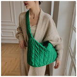 Women's Tote Bag Autumn Winter Lady Shoulder Bag High Cotton Handbags