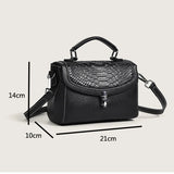 Boston Sling Handbags Leather Vintage Lady Casual Shoulder Messenger Bag