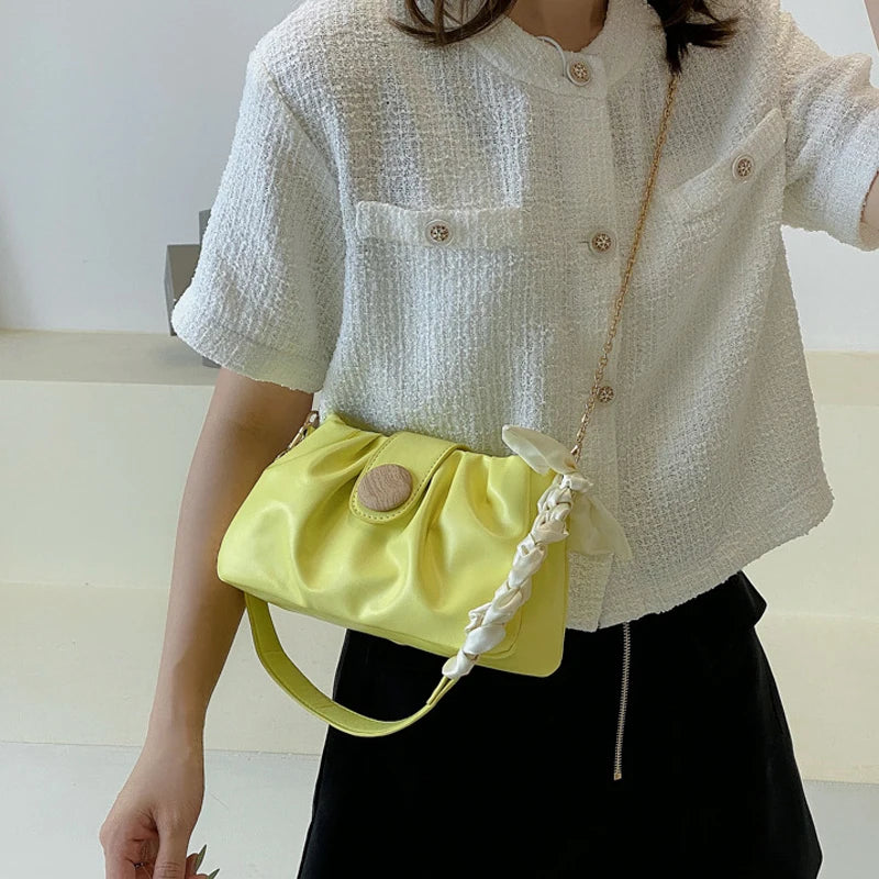 Bowknot Shoulder Bag Chain Crossbody Satchel Handbag