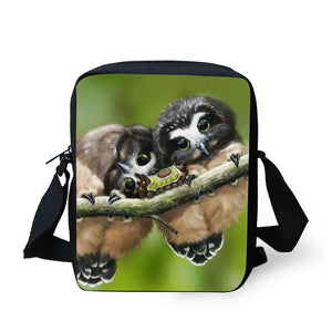 Kids Messenger Bags for Women Handbag Squirrel owl Ladies Girls Crossbody Bag