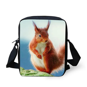 Kids Messenger Bags for Women Handbag Squirrel owl Ladies Girls Crossbody Bag
