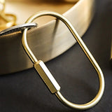 Brass Keychain Whistle Ruler Pendant Jewelry Holders