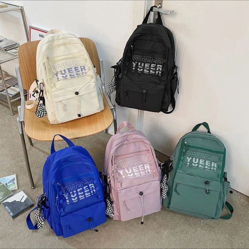 Breathable Backpack Women's Bag Large Capacity Schoolbags