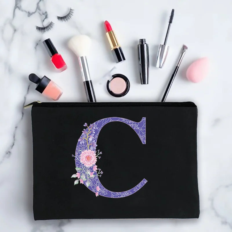 Bridesmaid Makeup Bag Cosmetic Case Toiletries Organizer Storage Pouch