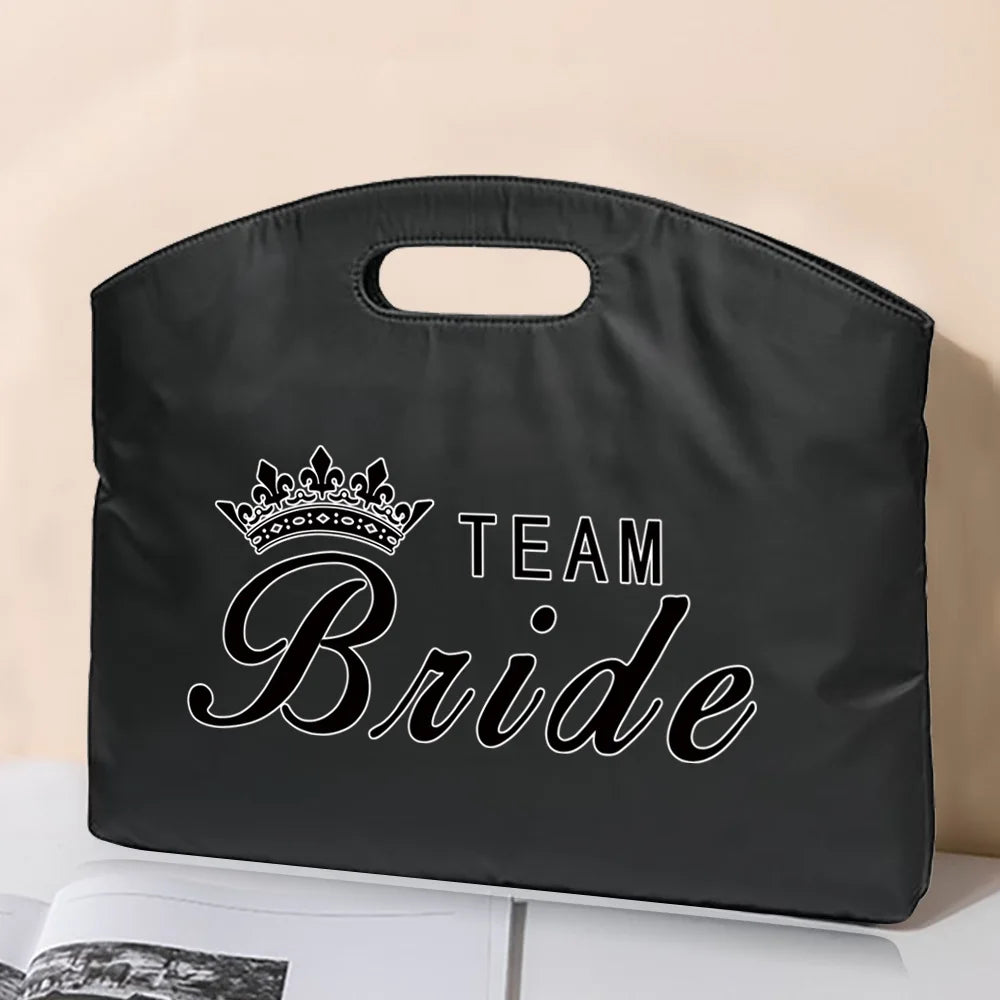 Bride Series Pattern Briefcase Business File Bag Handbag