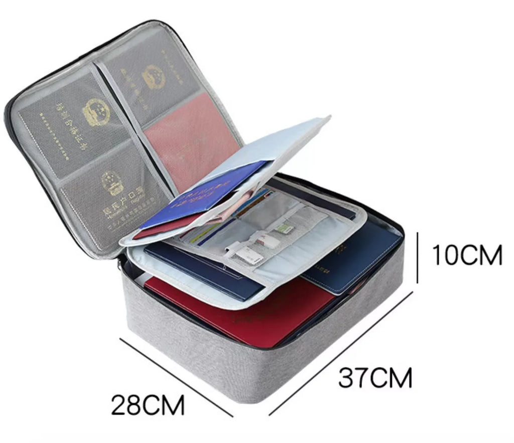 Cartoon Print Travel Document Organizer Waterproof Bag