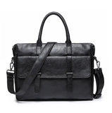 Men Leather Briefcase Bag Business Man Messenger Laptop Shoulder Handbag