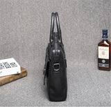 Men Leather Briefcase Bag Business Man Messenger Laptop Shoulder Handbag