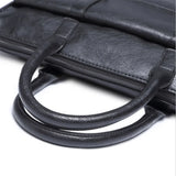 Men Leather Briefcase Bag Business Man Messenger Laptop Shoulder Handbag