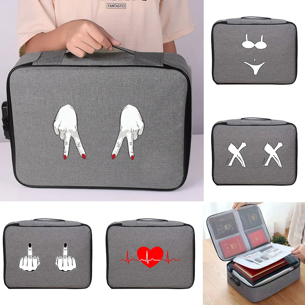 Briefcase Organizer Men Women Outdoor Travel Luggage Passport Wallet Bag