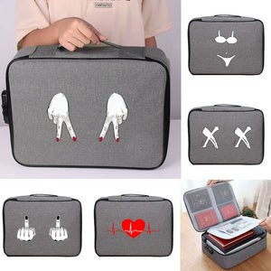 Briefcase Organizer Men Women Outdoor Travel Luggage Passport Wallet Bag