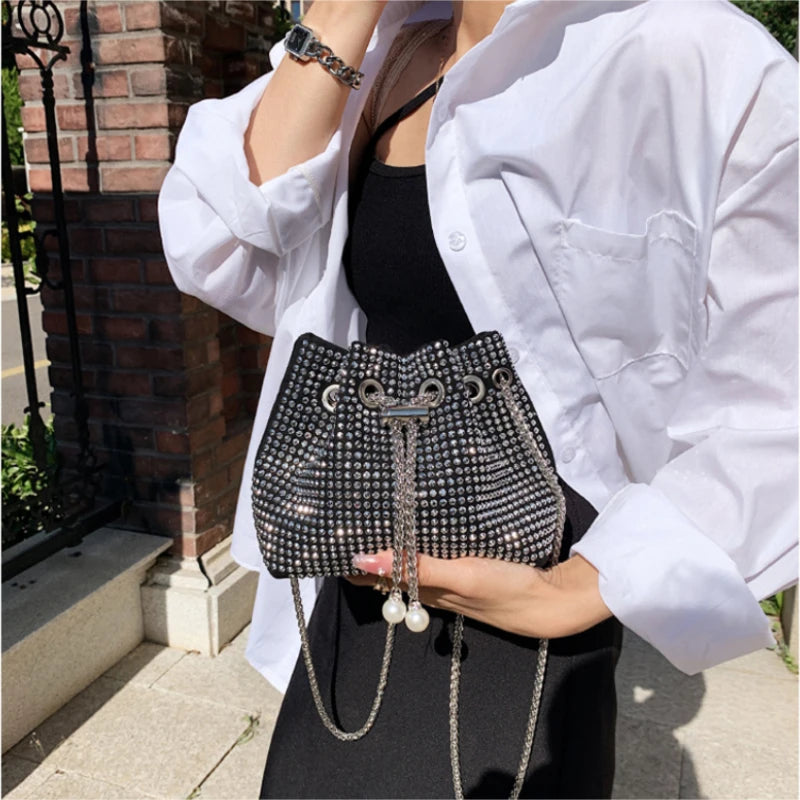 Bright Diamond Bucket Bag for Women Tote Bags