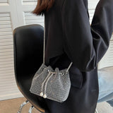 Bright Diamond Mini Chain Bucket Bag Shoulder Crossbody Bags
