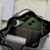 Bright Diamond Shoulder Bag Crossbody Bucket Handbag